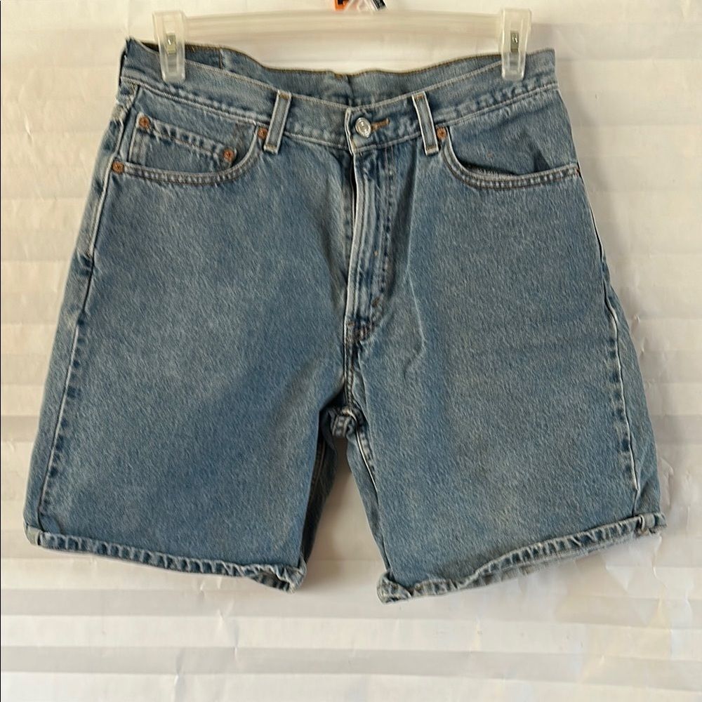 Levi's 550 Men's Blue Denim Shorts Size 34 Relaxed Fit Jean Shorts Casual